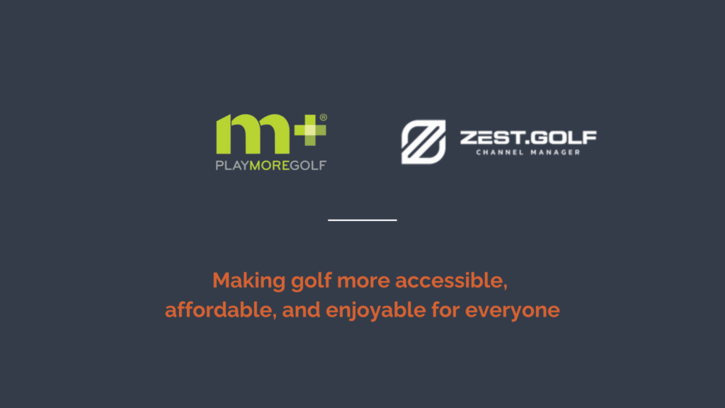 Zest.golf partnership with PlayMoreGolf