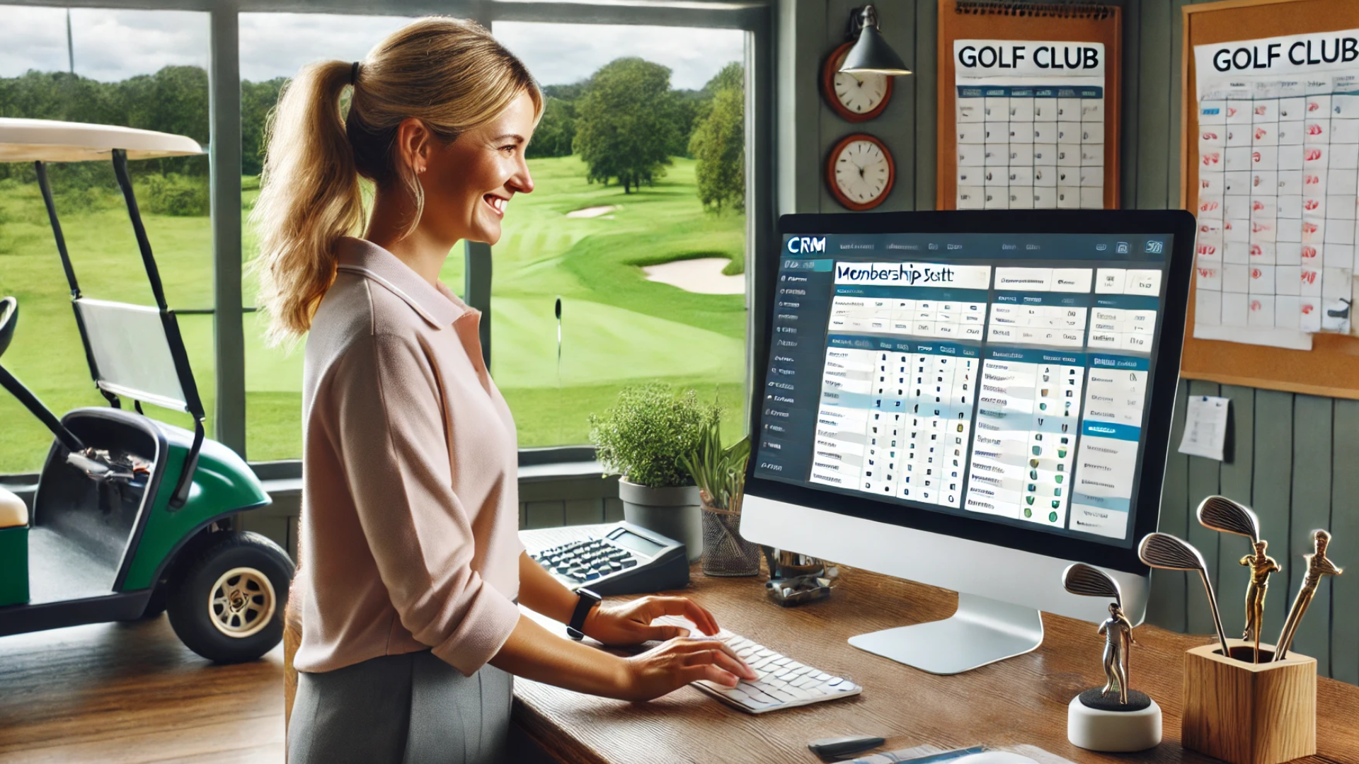 golf club using crm system