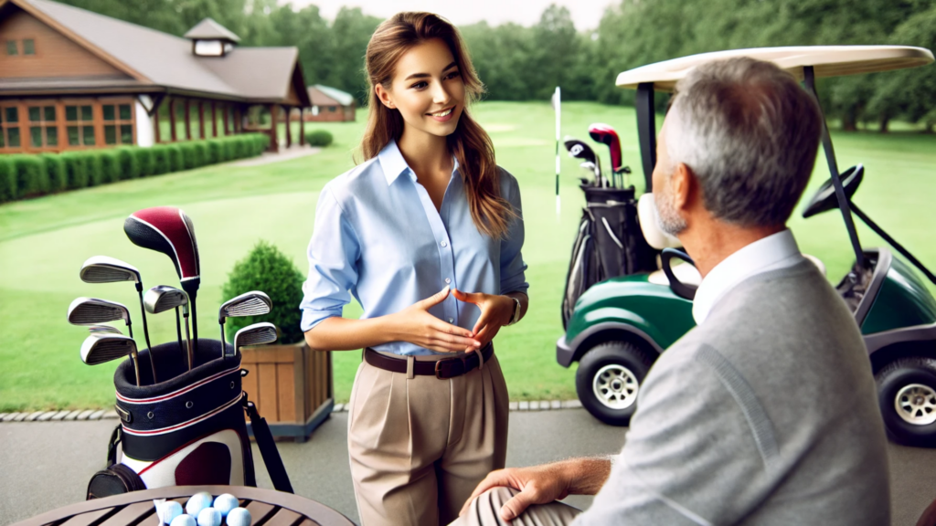 Customer service for golf club membership