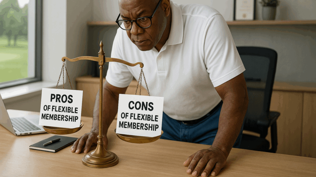 golf flexible membership on scales