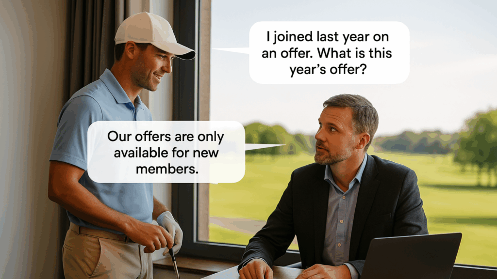 golfer looking for full membership offers