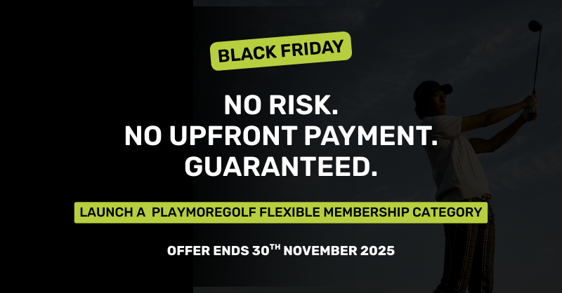 PlayMoreGolf Black Friday Membership Offer