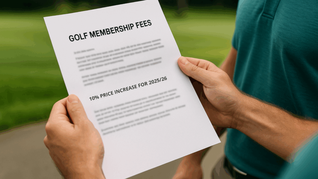 Membership renewal letter showing price increase