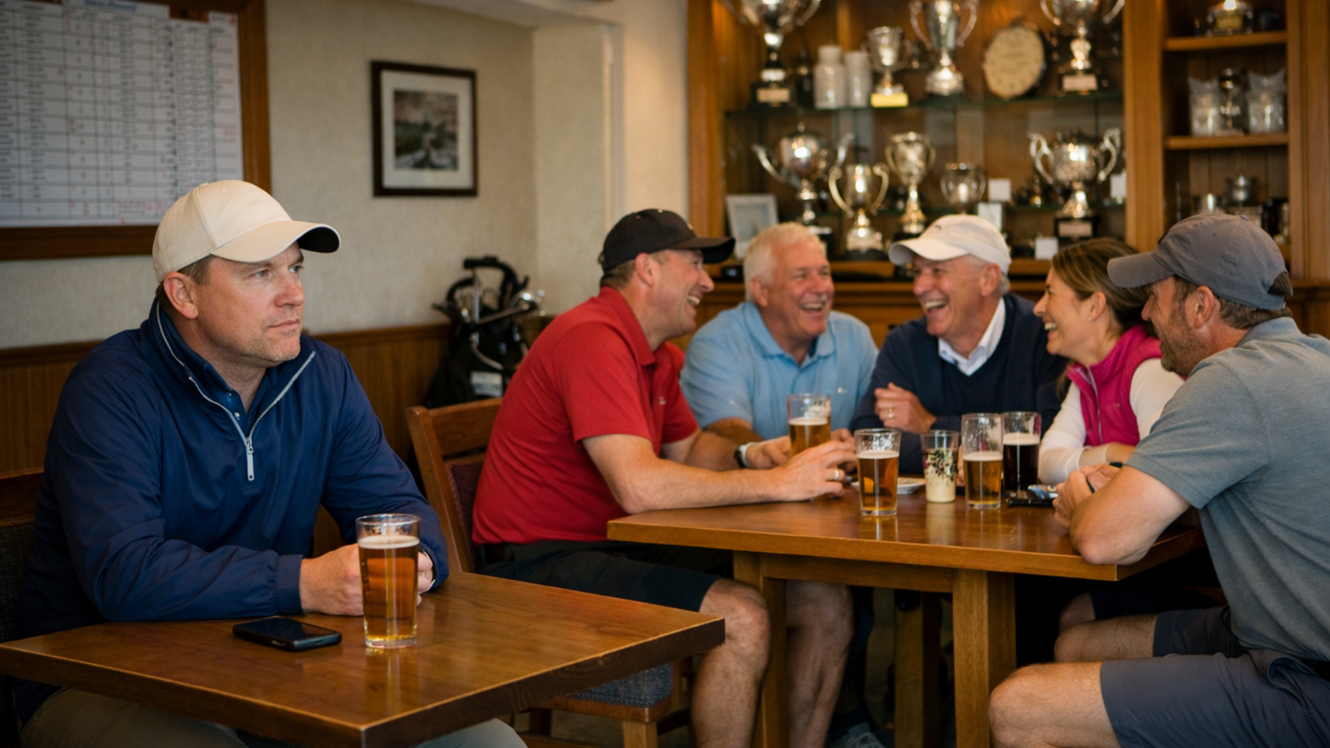 member engagement / interaction in golf clubhouse