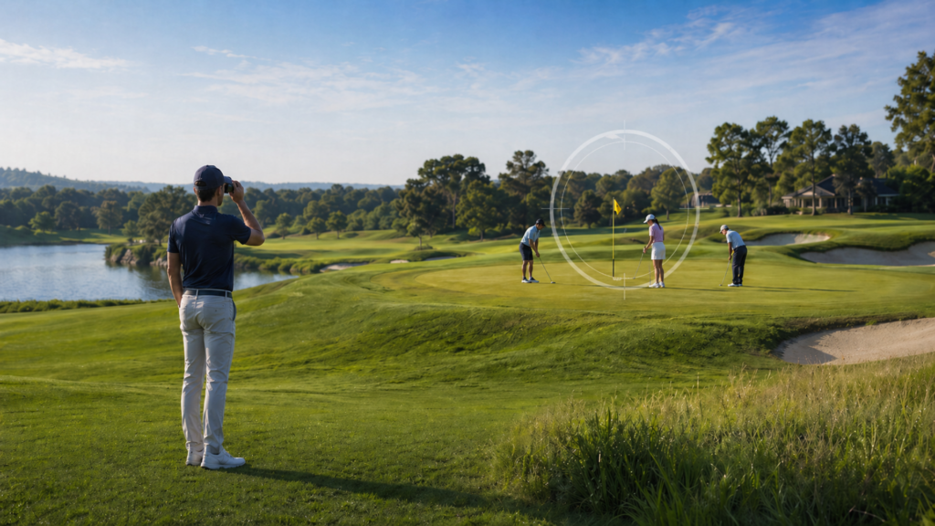 target audience of flexible members playing golf