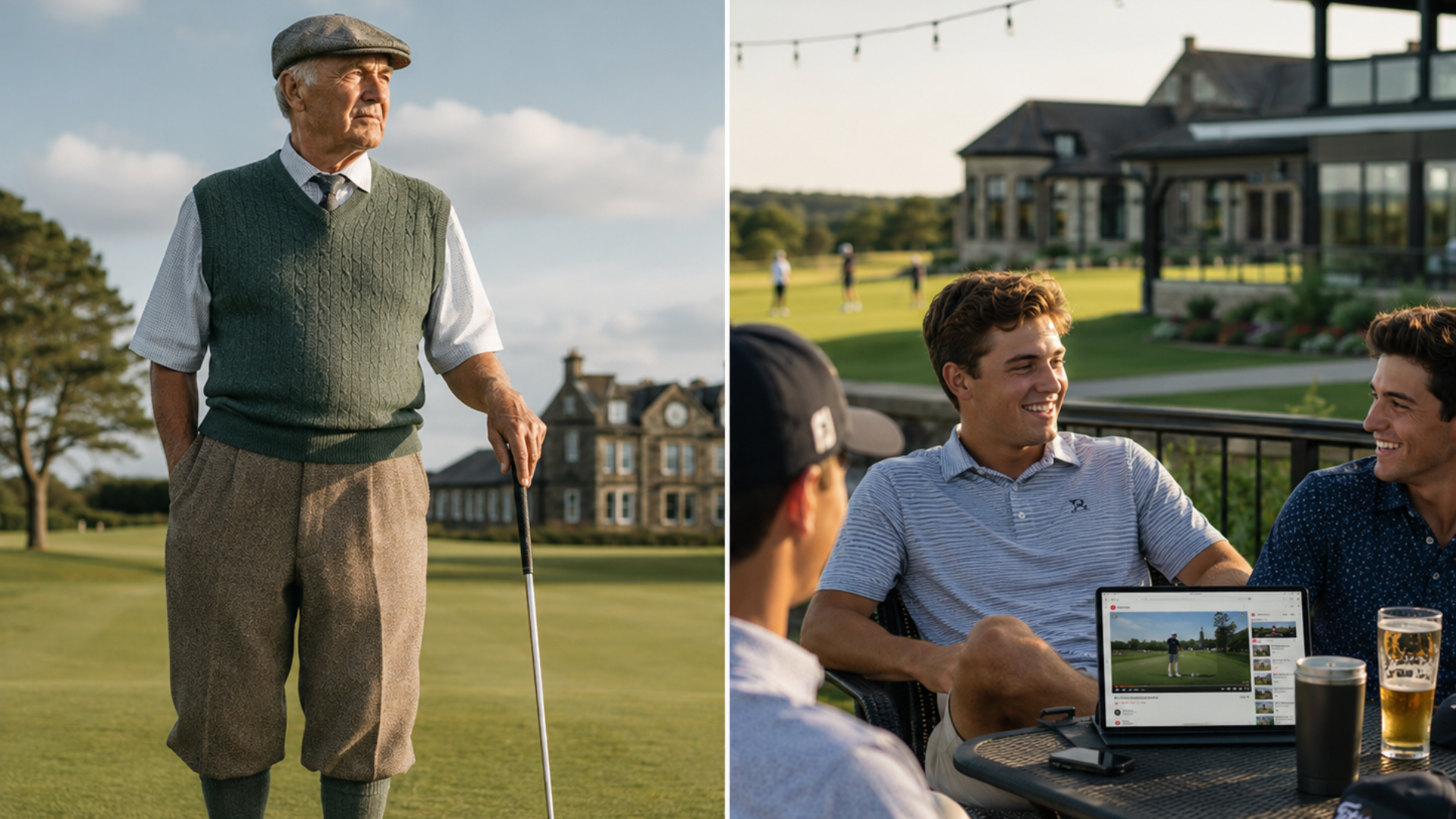 traditional vs modern - golfer behaviour is changing