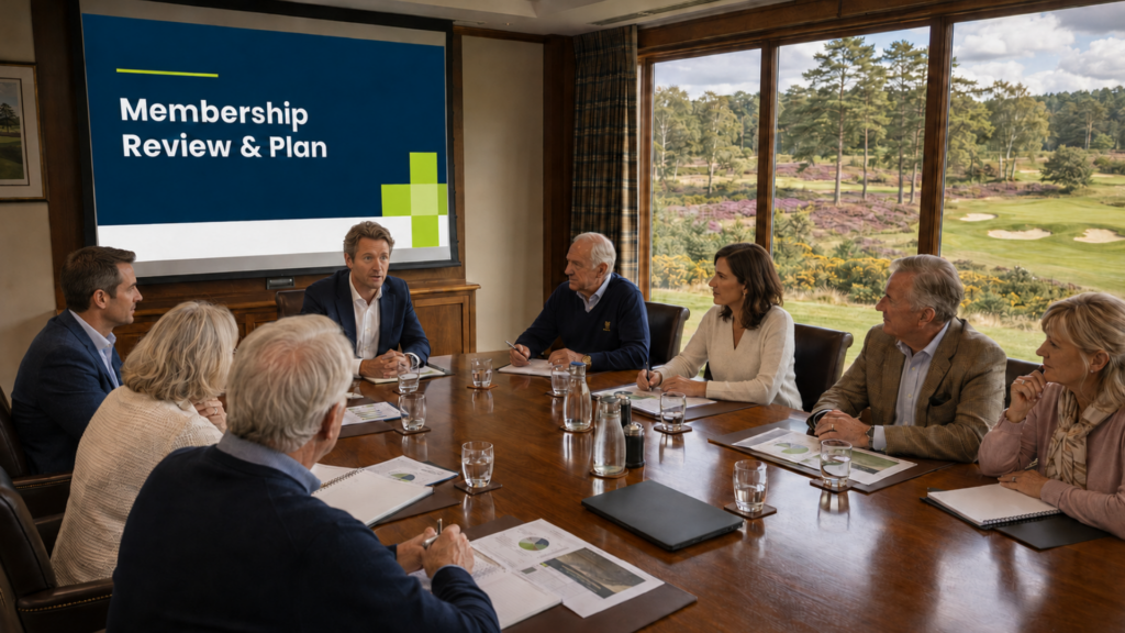 golf club committee planning their membership