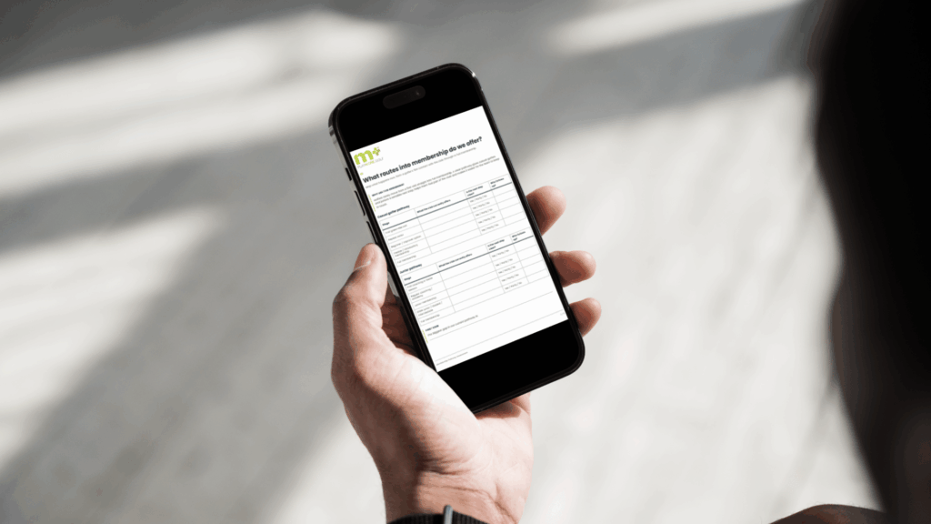 Golf Membership Pathway assessment