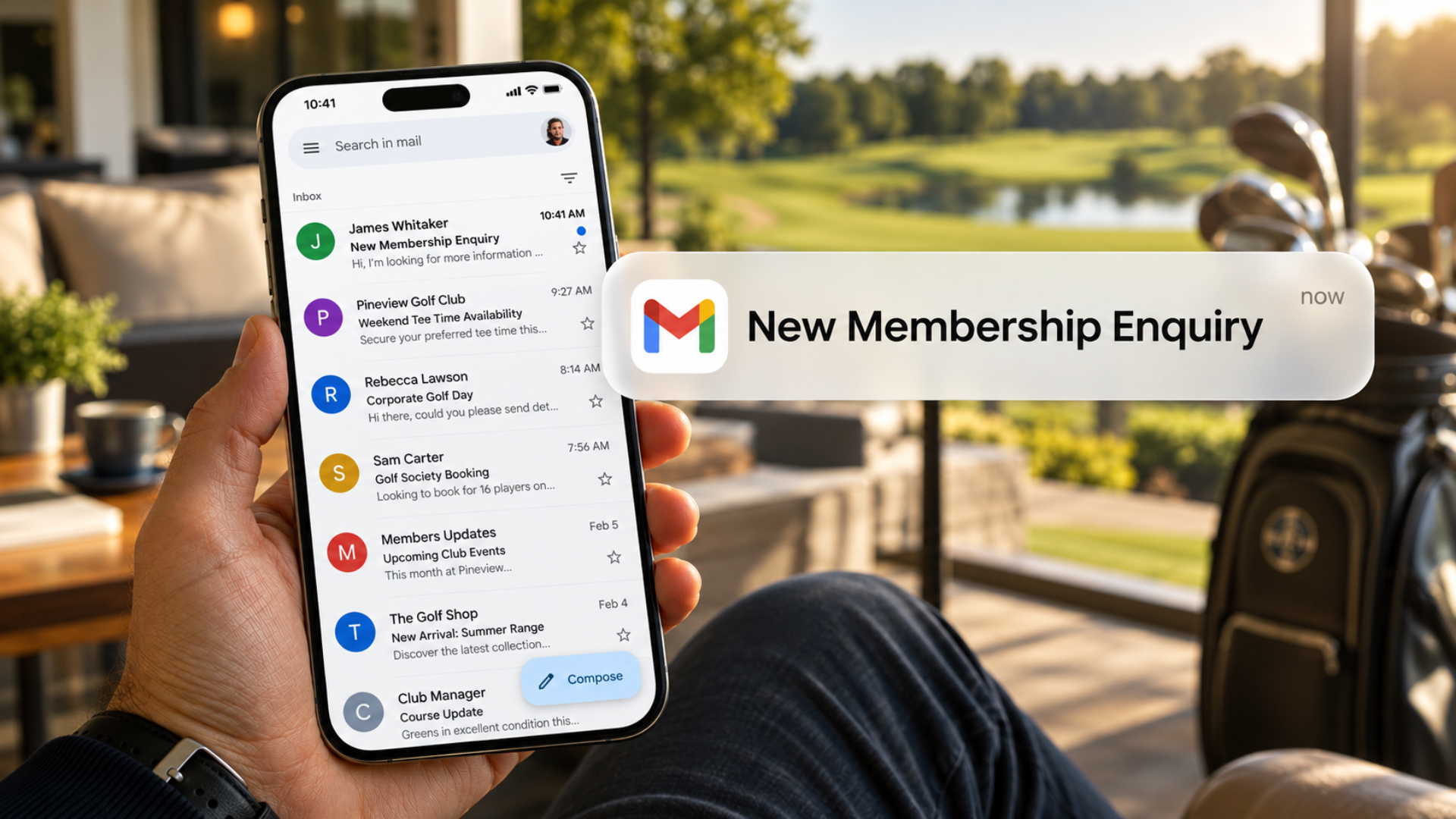 golf club manager looking at how many new members they need