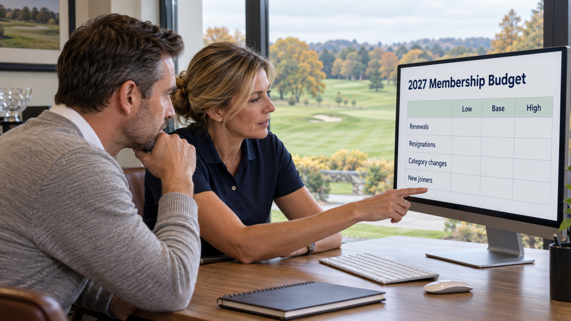 general managers looking at their golf membership budget